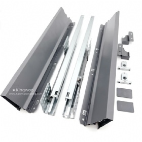Slim Metal Soft-Closing Slide Drawers Box